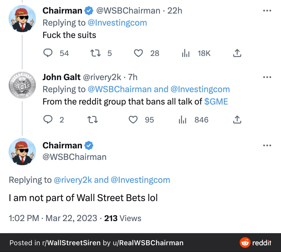 r/WallStreetSiren on Twitter "We are not Wall Street Bets. GameStop