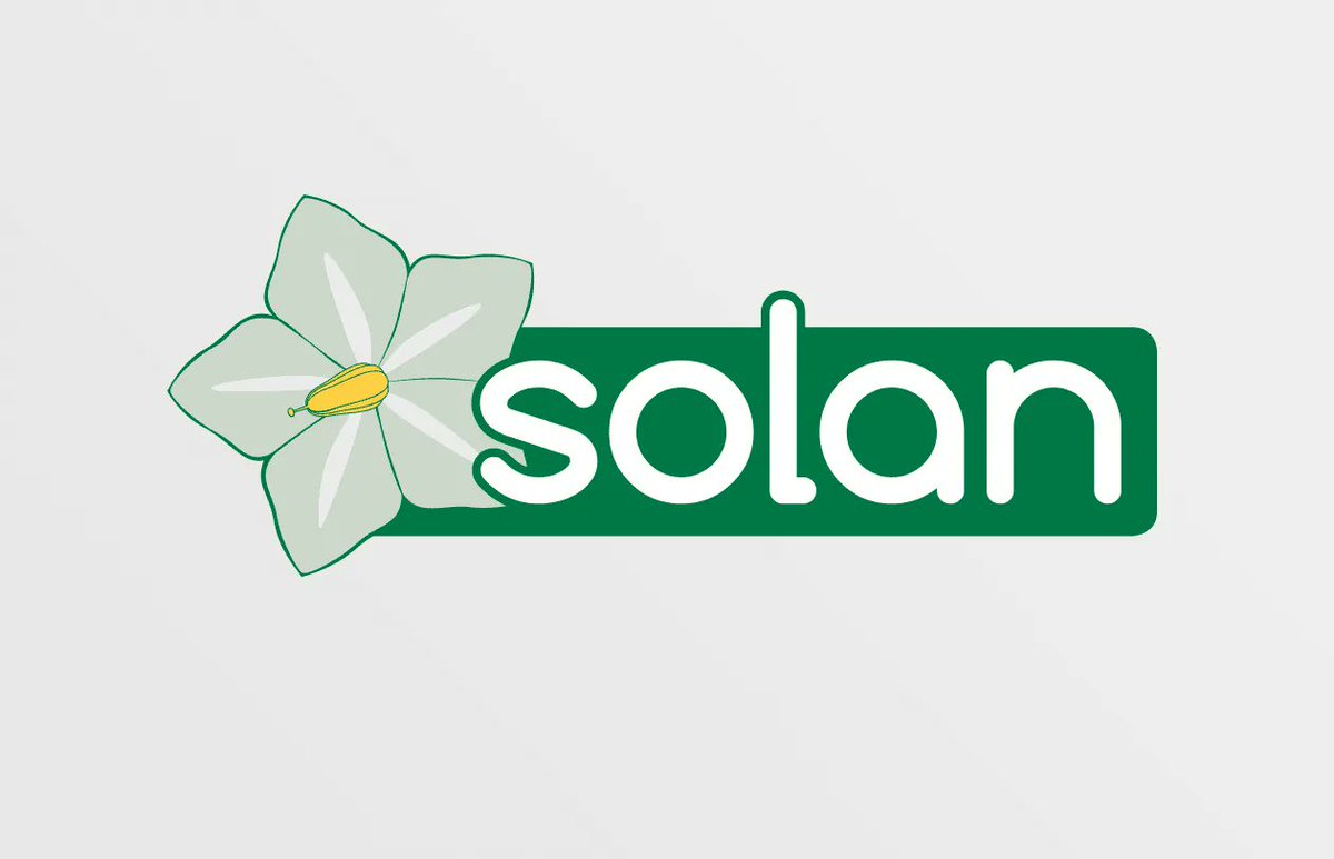 arris_pty_ltd's tweet photo. Design challenge for this logomark; avoid generic iconography. Collaborating with the client, we looked to the flower of the potato plant (Solanum tuberosum). 
Solan, premier supplier of early generation potato seed to the Aust Potato Seed Industry

https://t.co/rOtnMoIjcD https://t.co/PPCqynjyZ0