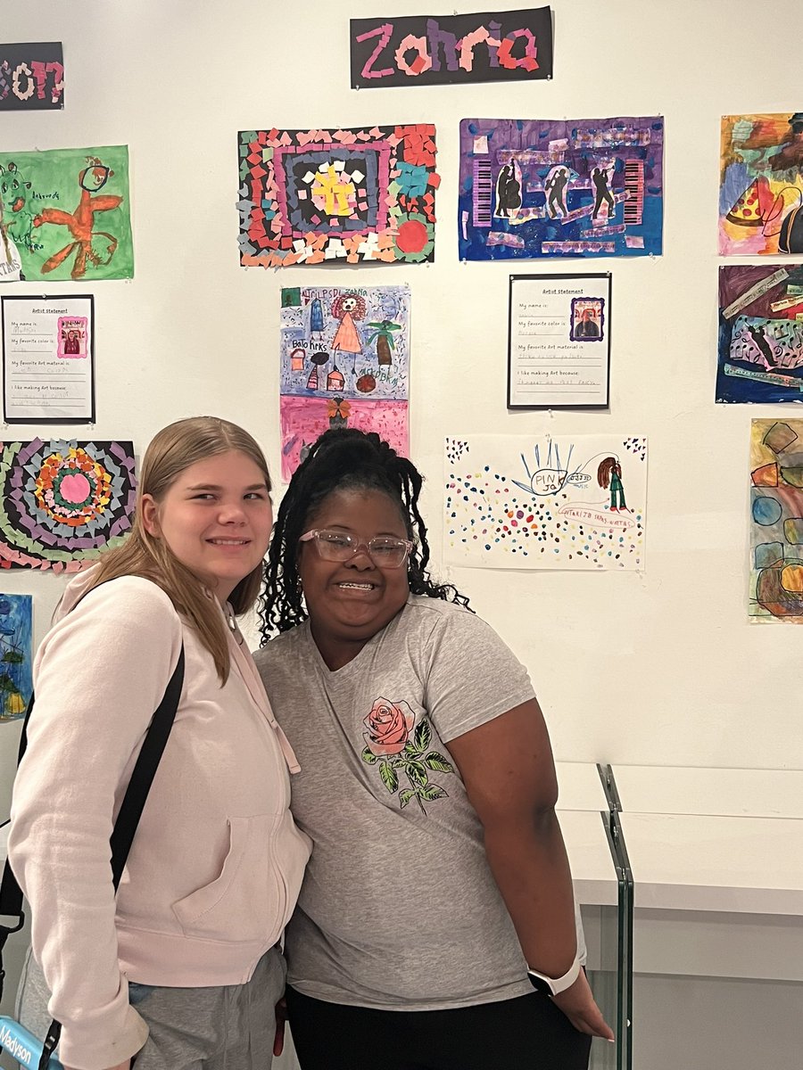 As part of exceptional children’s week, Zahria and Maddy show off their artwork during CBI’s reception. In Zahria’s words: “we like art because it’s so FANCY.” <a href="/FCS_NSHS_Princ/">Scott Hanson</a> <a href="/BPeytonNS/">Brittany Peyton</a>