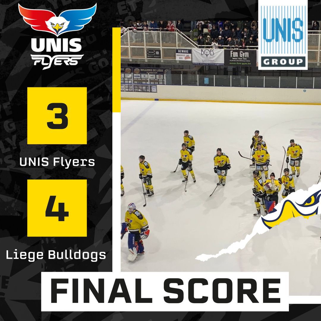 Alles geven zaterdag!

Luik wint in eigen huis met 4-3 en brengt de stand in de serie op 2-1.

Scoor je tickets online via unisflyers.nl/tickets en laat Thialf kolken!

#Letsgoflyers #standingstrong #hungryforhockey #finals #iishockey