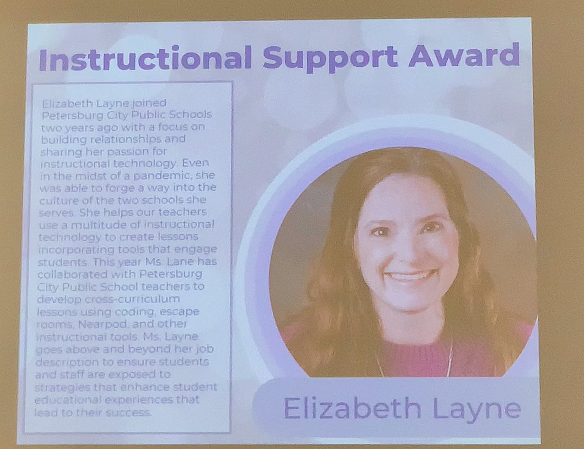 edlayne920's tweet photo. Such an honor to receive this award! Also celebrating one of my coworkers receiving the Technology Teacher Award. https://t.co/8Uhifb2gzv