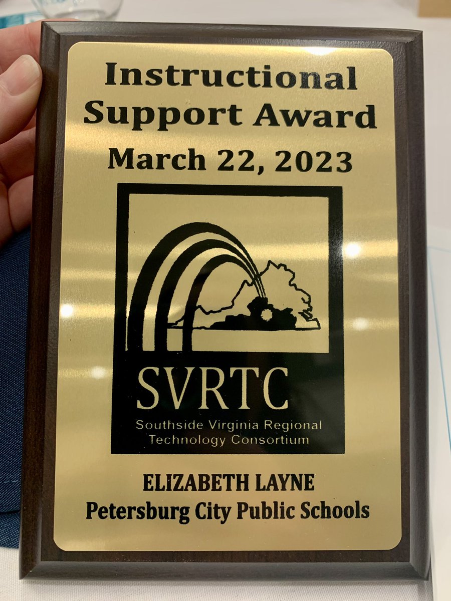 edlayne920's tweet photo. Such an honor to receive this award! Also celebrating one of my coworkers receiving the Technology Teacher Award. https://t.co/8Uhifb2gzv