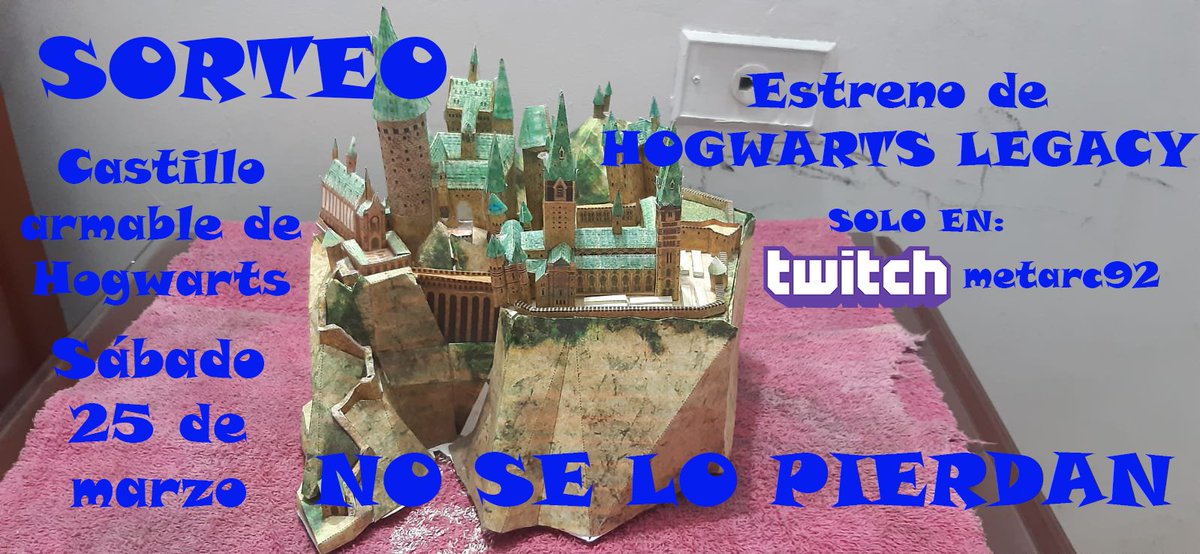 MAnimus92's tweet photo. Este sabado 25 de Marzo no se pierdan el estreno de Hogwarts Legacy y el sorteo que haré, los espero jejeje
#HogwartsLegacy #Hogwarts #HarryPotter #HP #TrendingNow #Trending #potterhead #SORTEO #sorteos #TwitchStreamers #twitchstreaming https://t.co/GPJ7O9xi19