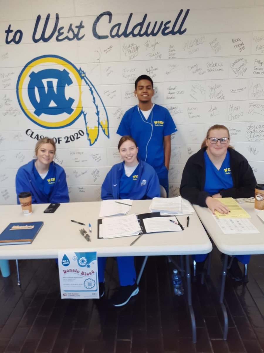 CTEforNC's tweet image. Anne Whisnant’s Nursing Fundamentals students helped with a Blood Drive at West Caldwell High School last week. #CTE teaches skills for future careers! 

#CTEforNC #workbasedlearningWednesday #careerfocused #careerready 

📸: Caldwell County Schools CTE via FB in
