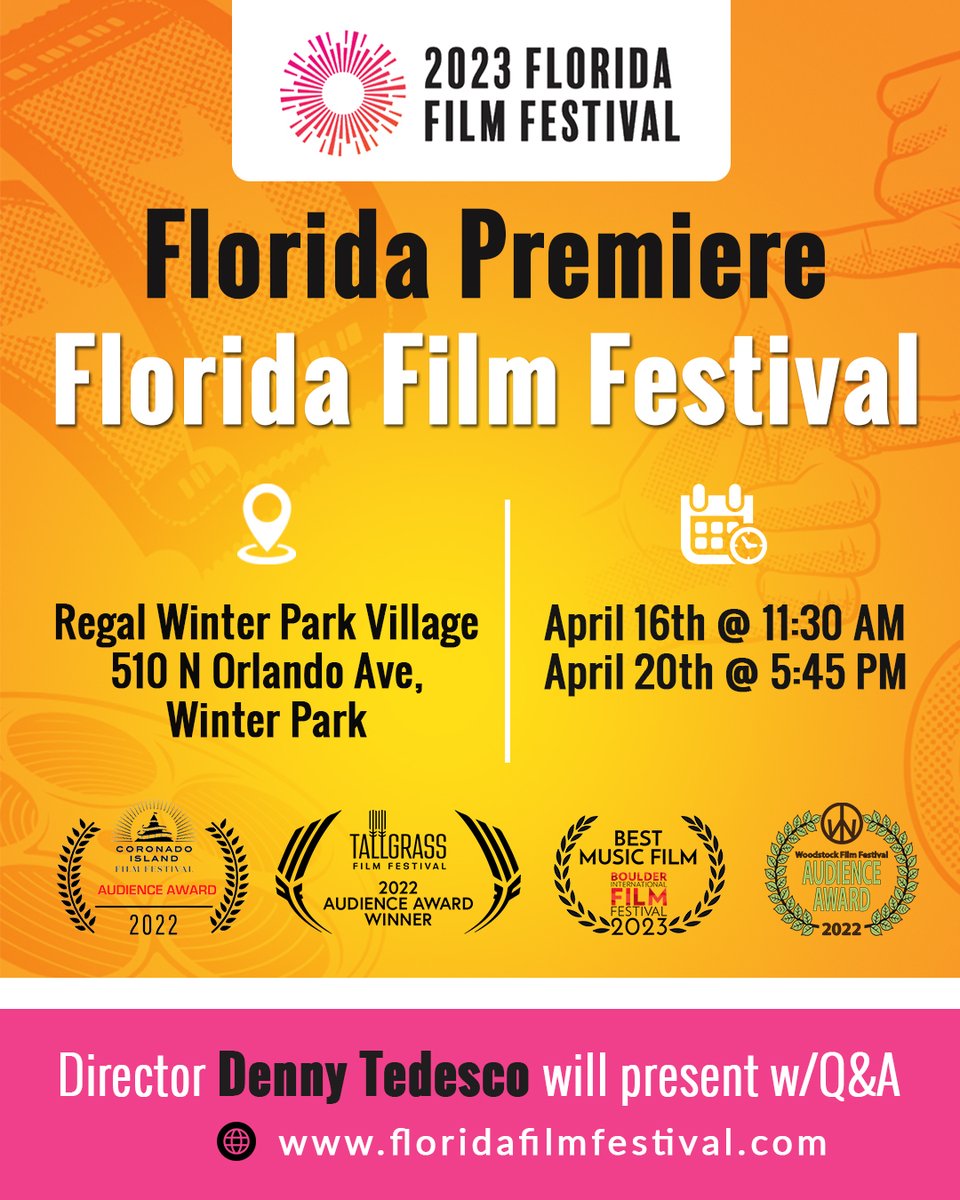 Florida Premiere of the "Immediate Family" doc at the Florida International Film Festival in Orlando on April 16th&amp; 20th.   Bassist Leland Sklar will be with me on the Q&amp;A on the 20th. Check out trailer and please share.  See you there 'Wrecking Crew' immediatefamilyfilm.com