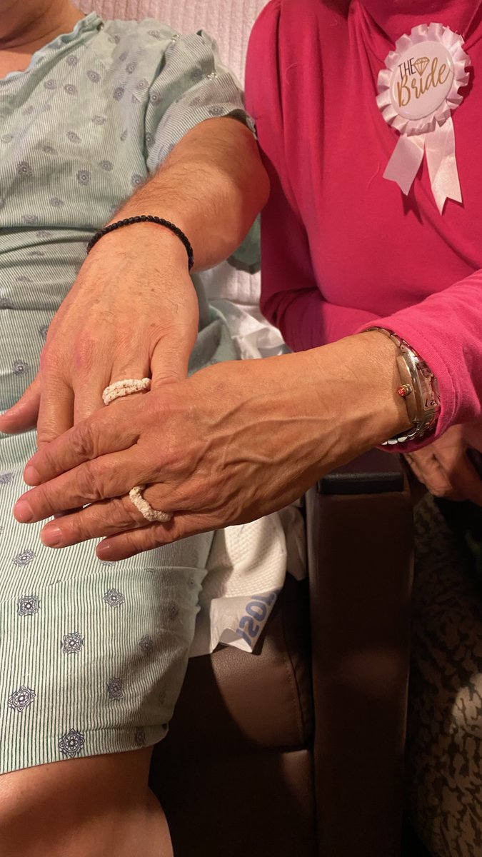 bswhealth's tweet photo. Dennis and Jodi said that marriage was never in the cards for them. However, after surviving a "widowmaker" heart attack, they knew they couldn't wait any longer. They tied the knot in his hospital room and plan to make the most of this second chance at life and love. ❤️💍 https://t.co/2DnOEnA5ac
