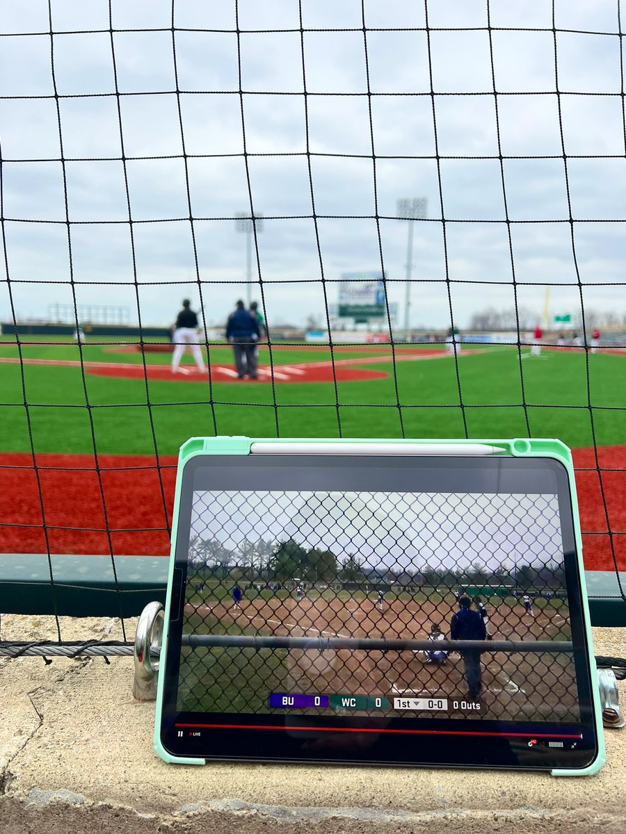 RollCLE2026's tweet photo. When your daughter is pitching for her college team and your son is playing for his HS team at the same time, but you can watch both at the same time. #ilovetechnology
#GoBluffton
#GoHighland https://t.co/NvEAwMnDWi