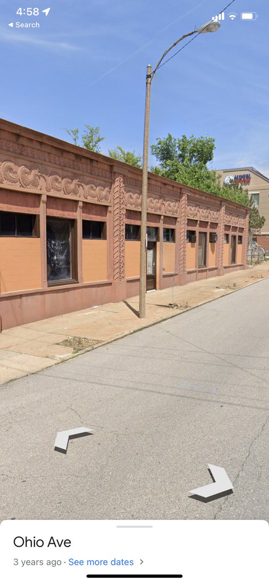 nebulousblob's tweet photo. I need @nextstl to help me scream from the rooftops about the pending demolition permit for the old Bob Cassilly workshop at 2645 Lafayette. I assume they (the hotel next door) waited for ward six to be vacant before they tried to demo and now they’re gonna strike. Helpppppp https://t.co/NfR1cODpnd