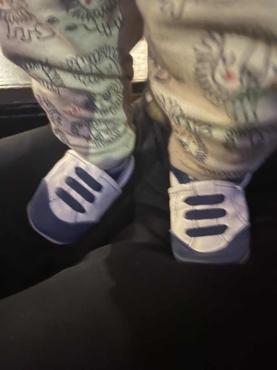 First pair of football “boots”, courtesy of Grandma and Grandpa 😂🥰
