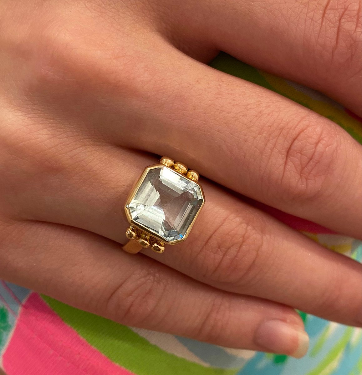 Just sold this beautiful Aquamarine ring (a little sad to see it walk out the door)but let’s do a custom ring just for you! Let’s pick out a gorgeous stone together!