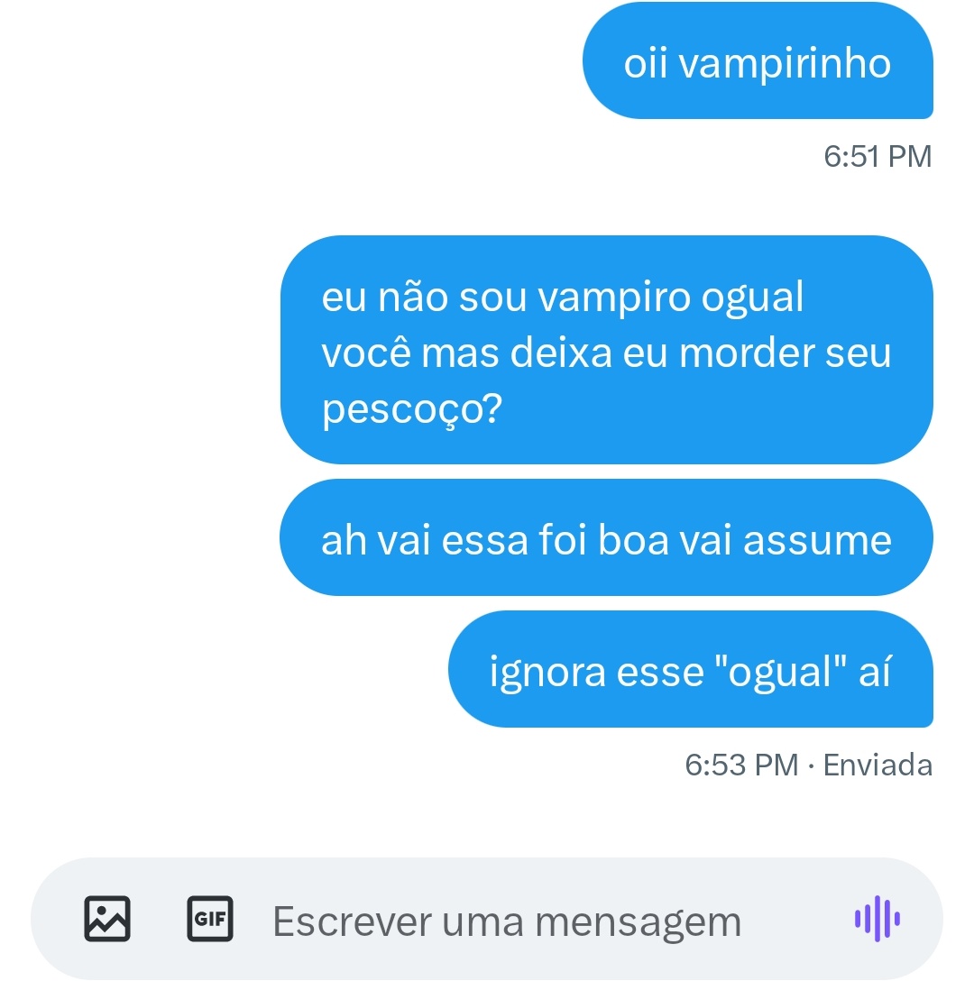 TYvulgoBubu's tweet photo. duvido achar alguém que flerta melhor que eu https://t.co/qdij0RBnR3
