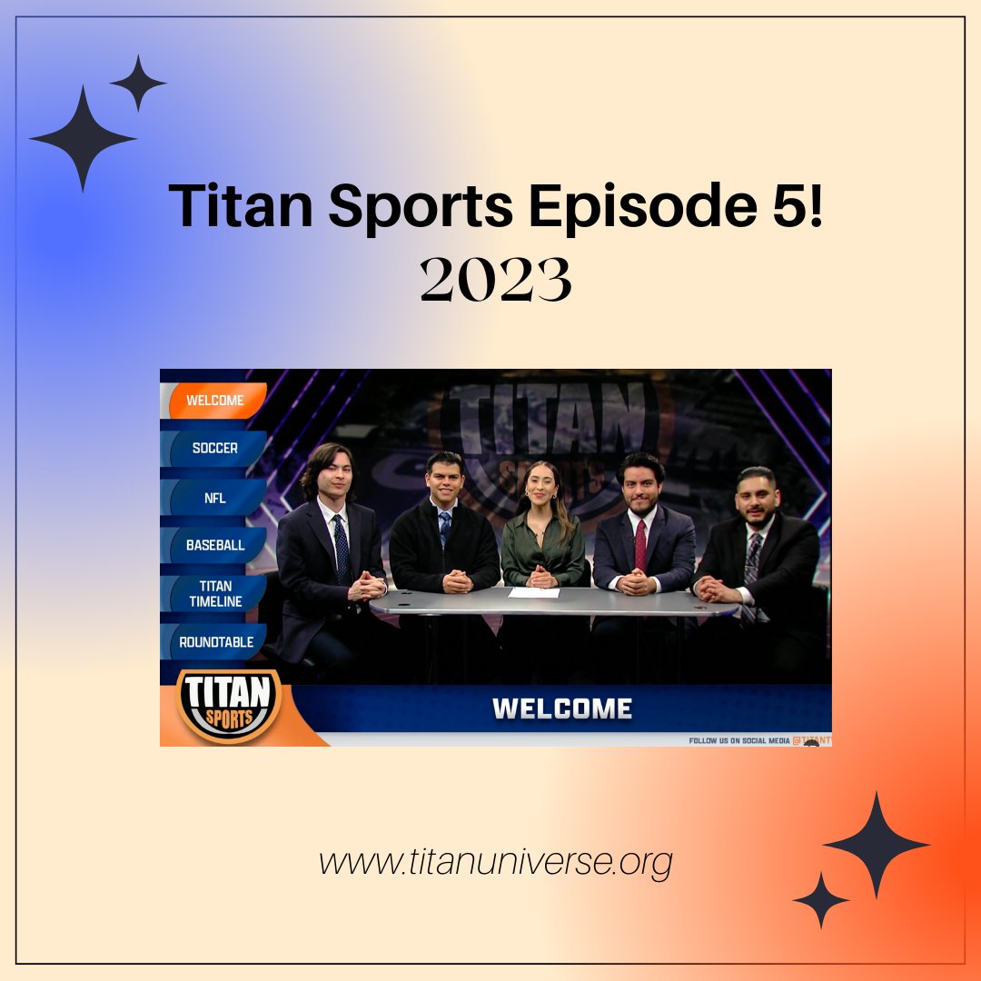 The newest episode of Titan Sports has just been uploaded to the Titan Universe website! Link in bio!⚽️🏈🏀