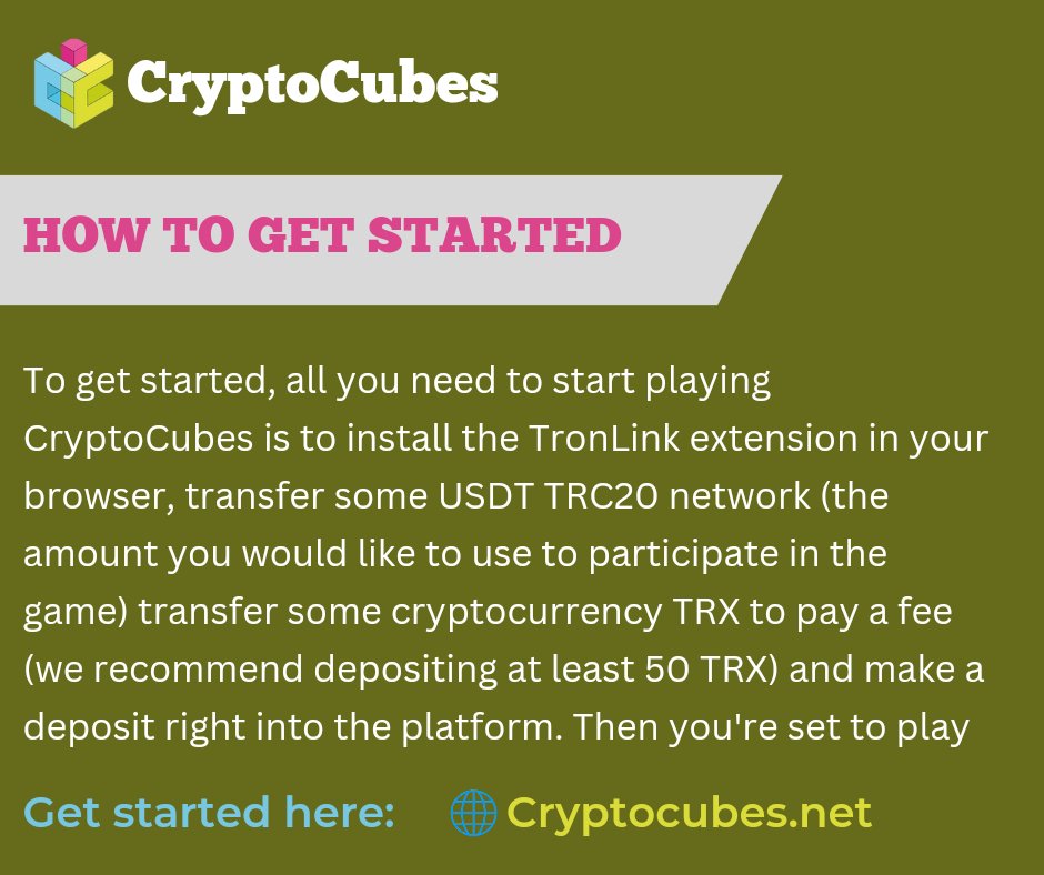 milesleads's tweet photo. Are you wondering on how to get started and start playing the @CryptoCubes_p2e game?
The infographic below explains everything ๐ #P2EGame #CryptoCube
Check it out and start playing!!
๐ https://t.co/eiGyKBTO3U ๐ฎ https://t.co/Ox7rvyIc9y