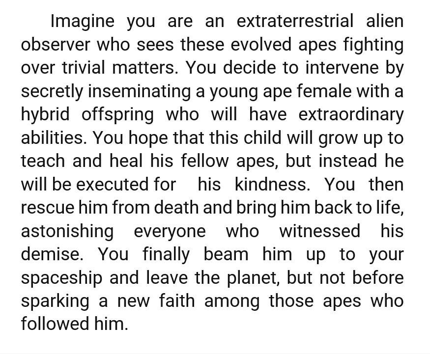 RealDanMartinez's tweet image. Had this #ShowerThoughts today. 
#AlienJesus #SpaceSavior #HybridMessiah #IntergalacticJesus