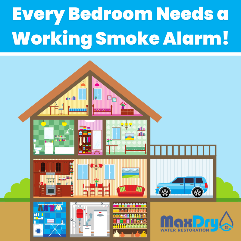 MaxDry_atl's tweet photo. Keep your family safe by putting smoke alarms in every bedroom. And don’t forget to check your alarms every year to ensure they are working properly.

#firesafety #fireprevention #fire #firerestoration #maxdry #restorationcompany #restorationservices #alpharetta #georgia https://t.co/2kpS6JTFCq