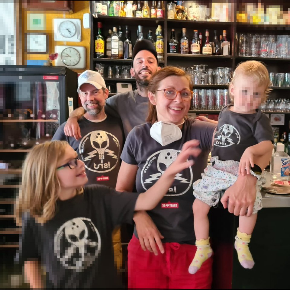 #Painting #Shadows of somebodies #Past . Irokos^Titan, the Heinzelcrew, the #Family &amp; me. I always thought, the #Best we can do for the #Futue is actually shaping it. #TRSI is about #Creative #Users , as much as #Children are about #Dreams , which excell the #Present . #Zeitgeist