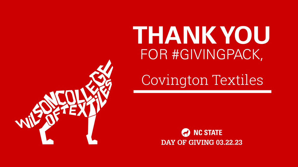 NCStateWilson's tweet photo. Thank you for supporting our students and #NCStateWilson on this Day of Giving! https://t.co/bzvfe3OpSj