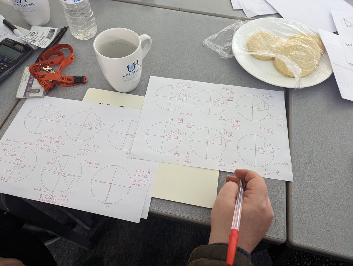 Amandasharples3's tweet photo. Great final coherence session looking at the unit circle for teaching trigonometry.  Looking forward to hearing how it went when you teach it @NWmathshub3 @L1nd54y @NCETM @MissGPMaths https://t.co/AtqojOCx0X