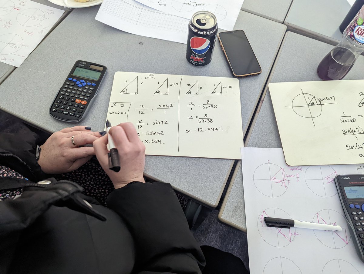 Amandasharples3's tweet photo. Great final coherence session looking at the unit circle for teaching trigonometry.  Looking forward to hearing how it went when you teach it @NWmathshub3 @L1nd54y @NCETM @MissGPMaths https://t.co/AtqojOCx0X