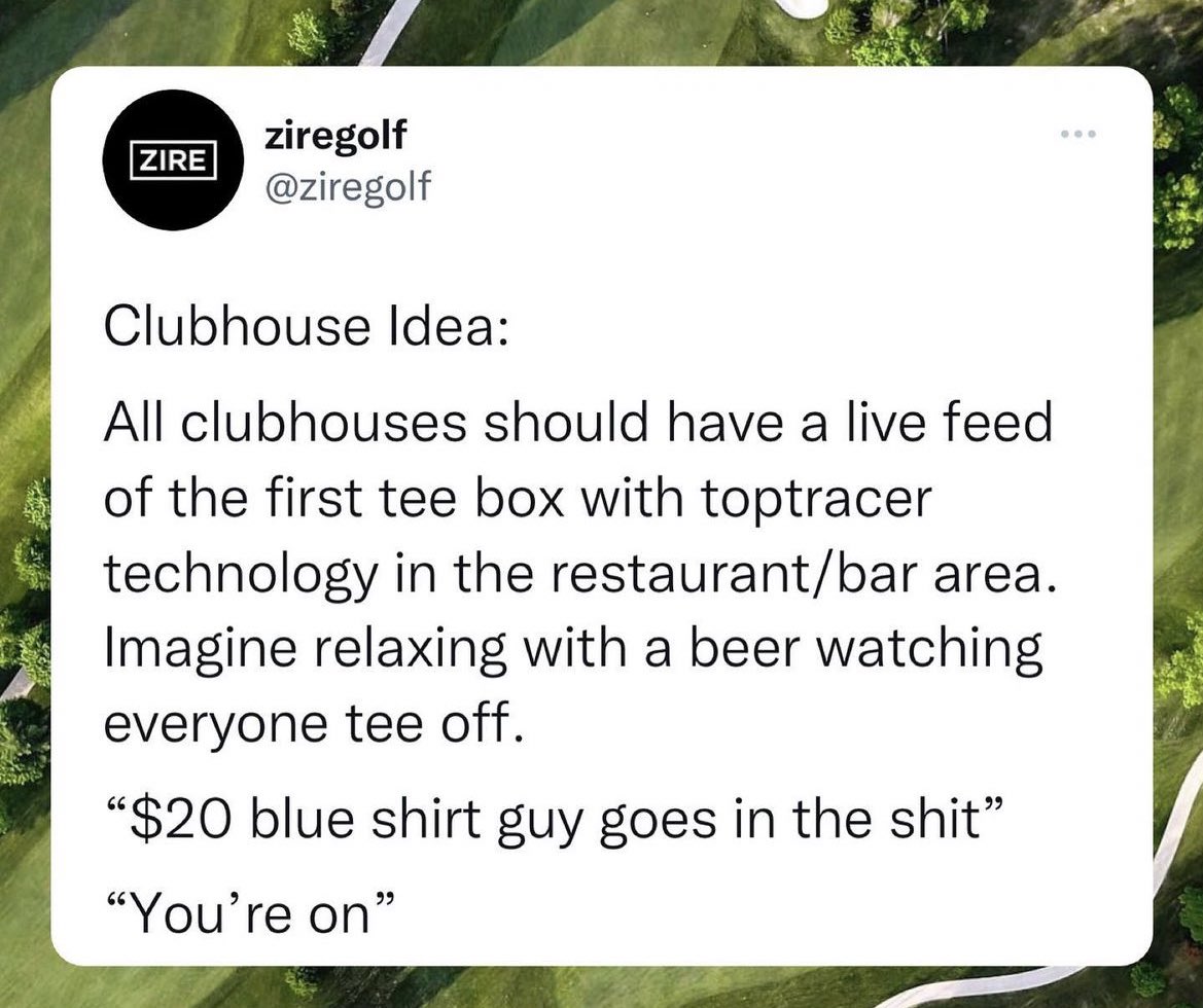 Imagine the first tee jitters 💀