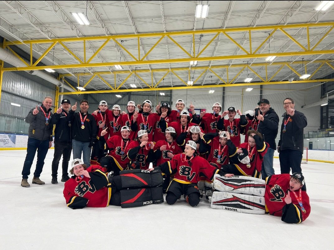 mccabe_jesse's tweet photo. Noah McCabe 09 (2022-2023)
HOCKEY CALGARY CHAMPIONS 🏆 
(BVHS) U15 Div. 3BC (Team Black) 
Team Record: 26 W-6L-6T
Noah's STATS: 16W-4L-2T
5 Shut-Outs
- Hockey Calgary Playoff: 3-0-0
- League Games: 7-2-2
- Tournament Games: 6-2-0
GAA: 1.75  SV%: 0.92
5'-5" (100 lbs) 13 years old https://t.co/mFM36zMG9U