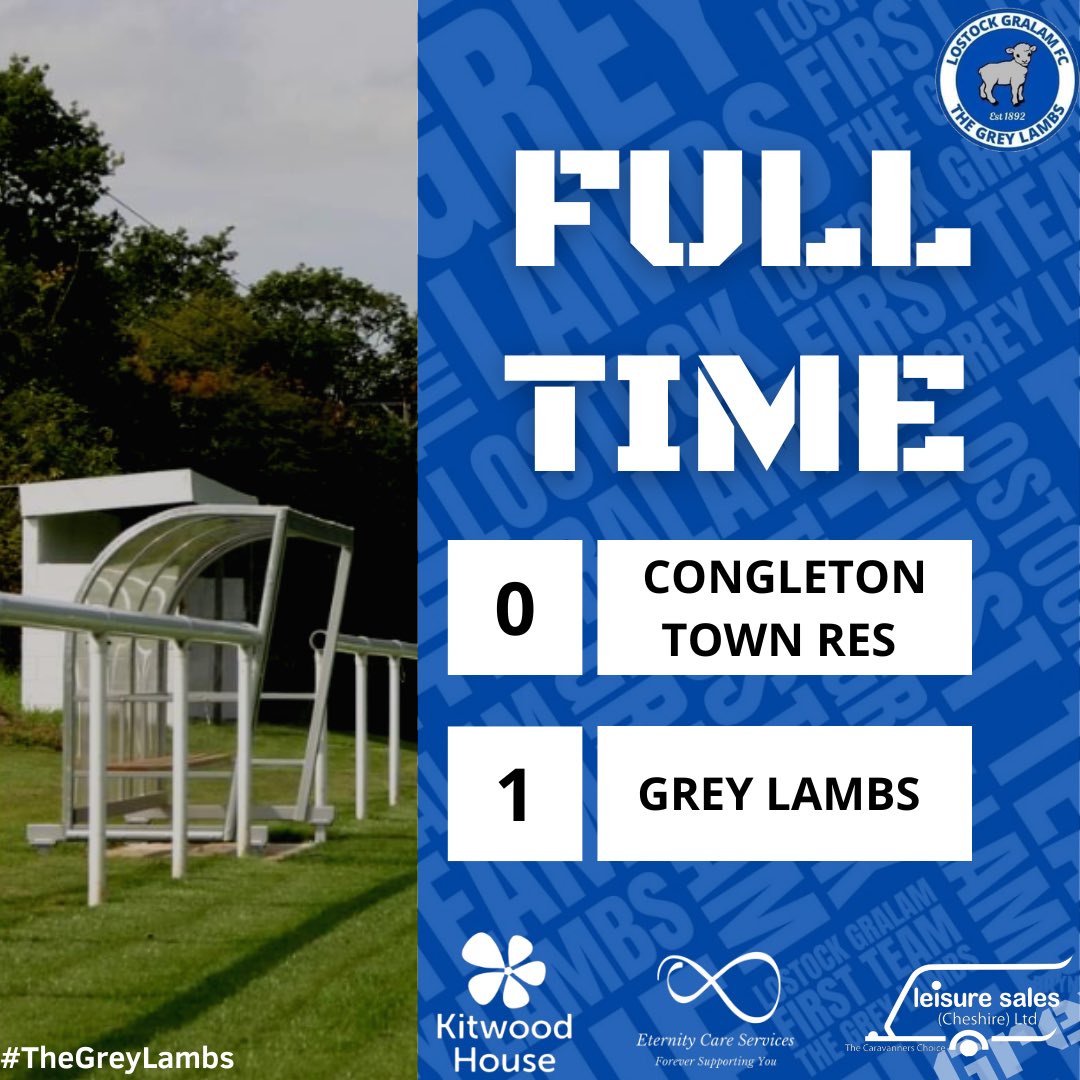 thegreylambs's tweet photo. FT 

We claim all 3 points on a cold wet night in Congleton courtesy of a first half goal from @bradmwest8. Not our best performance by far but points on the board is what matters.🐑🔵⚪️

@CheshireFL https://t.co/uqFq0j9qTm