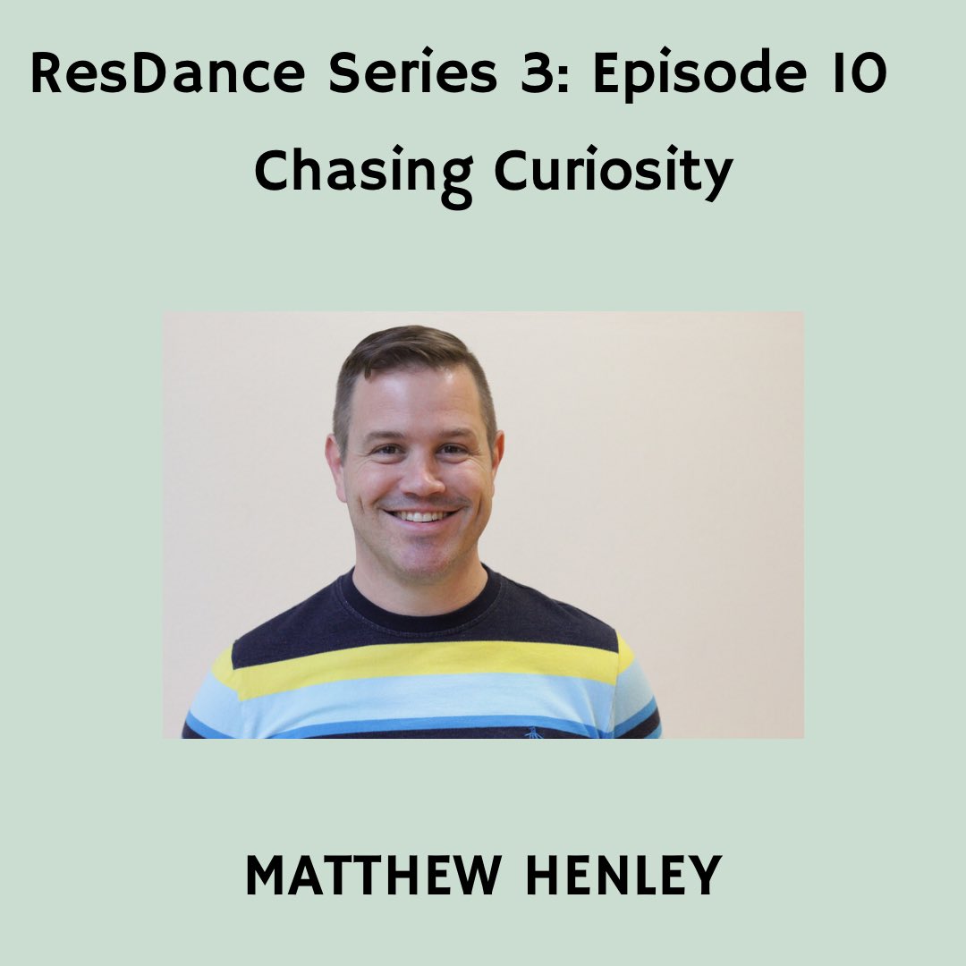 ResDance Series 3: Episode 10: Chasing Curiosity with Matthew Henley.

A thought-provoking episode reflecting upon all things research and the importance of being curious. Brilliant episode 🎧

Listen here: podcasters.spotify.com/pod/show/gemma…