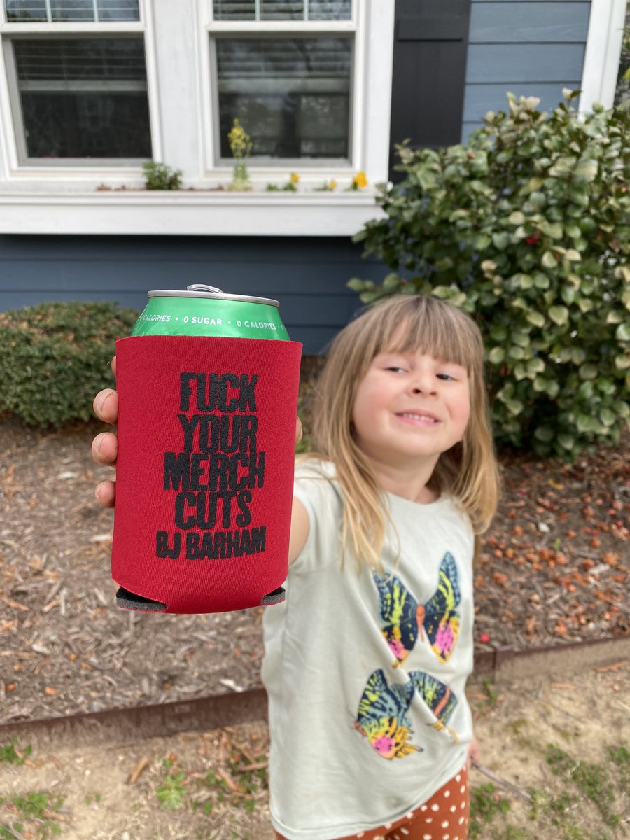 Solo tour starts tomorrow and I’m happy to announce that 100% of all merch sold on this tour will go directly to me. That’s right…every venue has agreed to either waive their merch cut or were never planning on taking one.⚡️⚡️⚡️

PS: these koozies will be available at all shows.