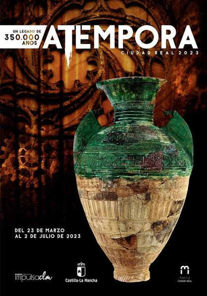 HistoriAlhambra's tweet photo. Alhambra aporta importantes piezas arqueológicas en la exposición ATEMPORA (Ciudad Real, 2023). Esta exposición es un recorrido por el legado arqueológico de 350.000 años en la provincia de Ciudad Real, que se expone en el Museo Provincial. Recomendamos su visita. https://t.co/nBj5THZYWk