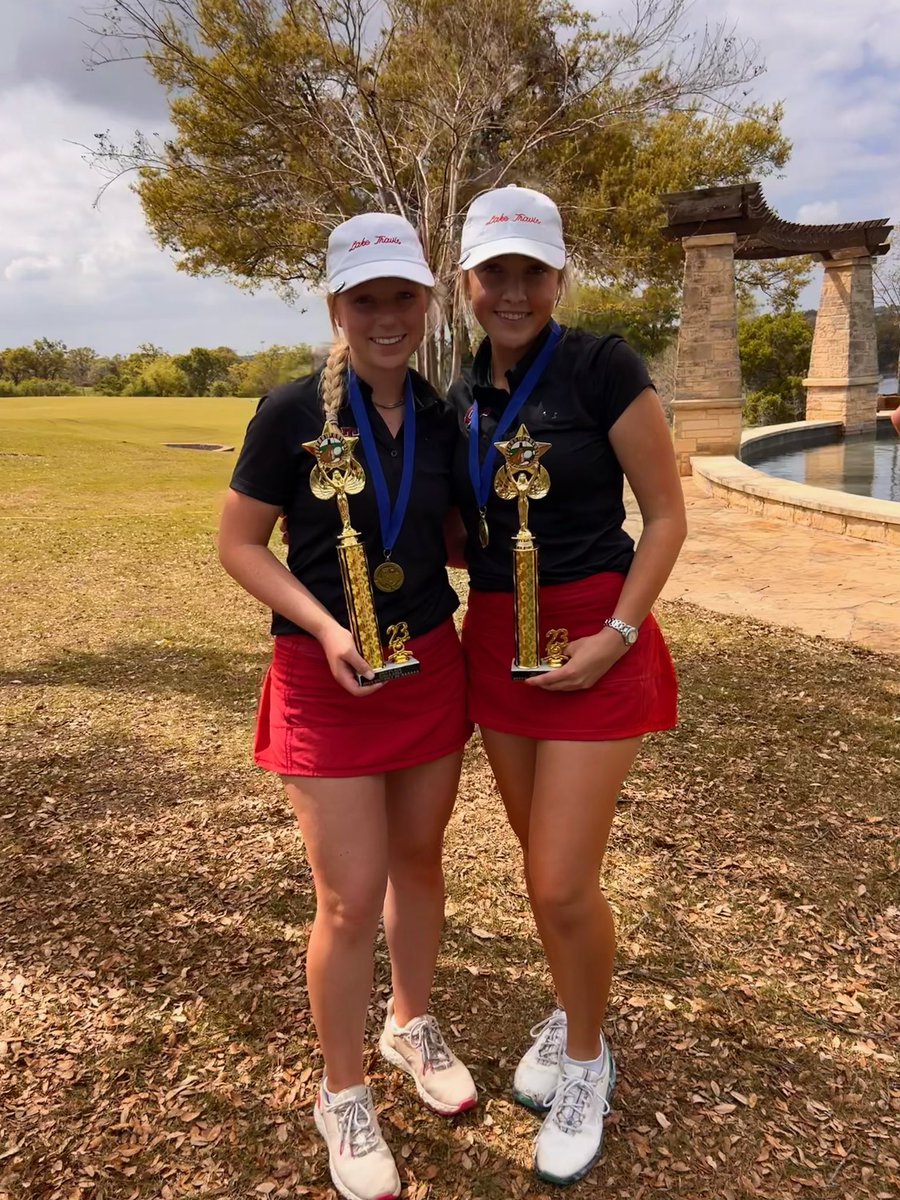 LTCavGolf's tweet photo. Congratulations to the 2023 District 26-6A Champions! @emmakvh13 Individual Champion, @KatePickrell Runner-Up! https://t.co/KlNuSDTSH0