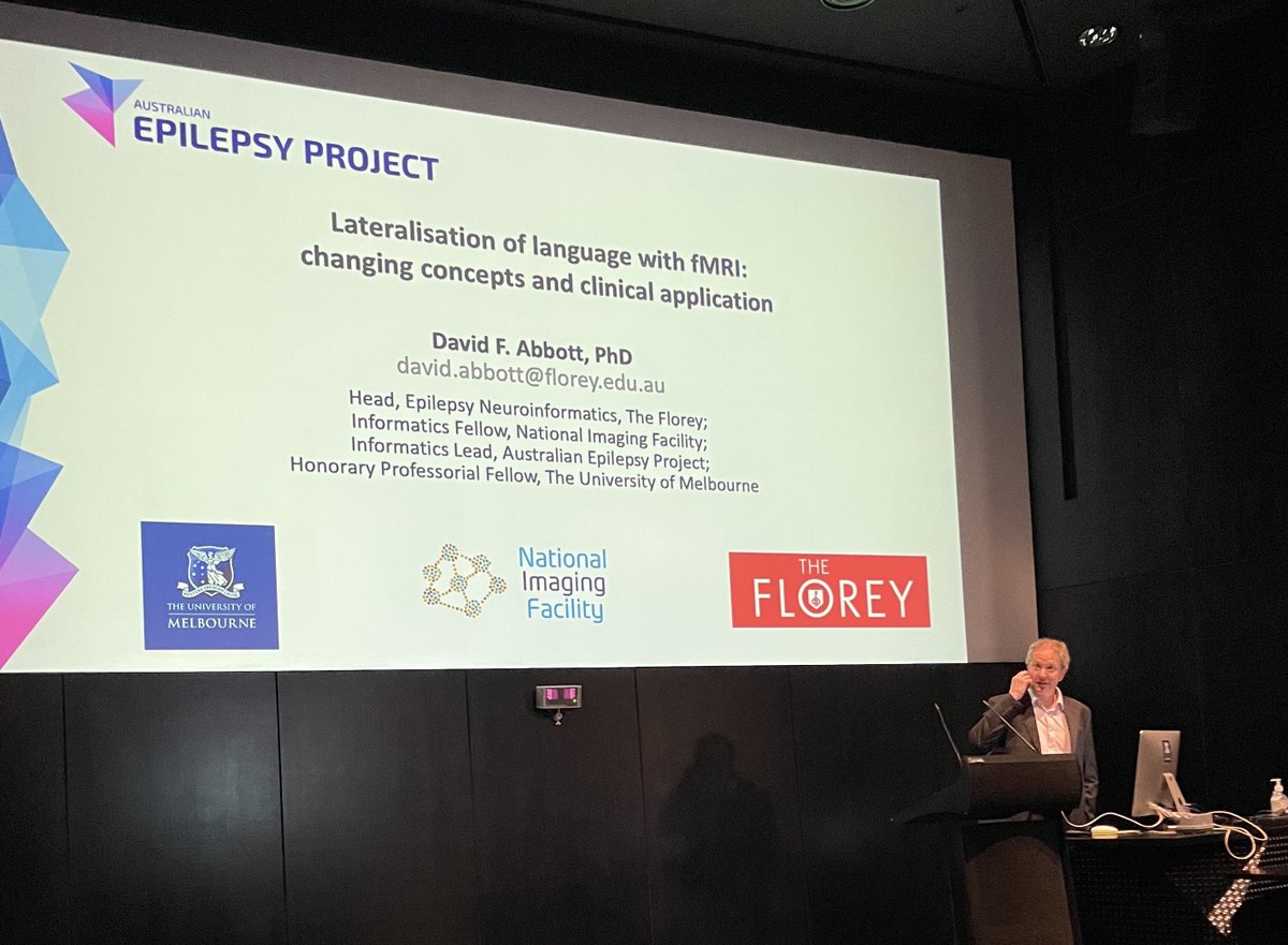 Australian Epilepsy Project (@aep_platform) on Twitter photo Day 2 of Epilepsy Melbourne <a href="/TheFlorey/">The Florey</a> - great to have #AEP Informatics Lead, Prof David Abbott share how the AEP report is using language MRI mapping to illustrate and better understand language laterality, in people living with epilepsy. Day 2 of Epilepsy Melbourne <a href="/TheFlorey/">The Florey</a> - great to have #AEP Informatics Lead, Prof David Abbott share how the AEP report is using language MRI mapping to illustrate and better understand language laterality, in people living with epilepsy.