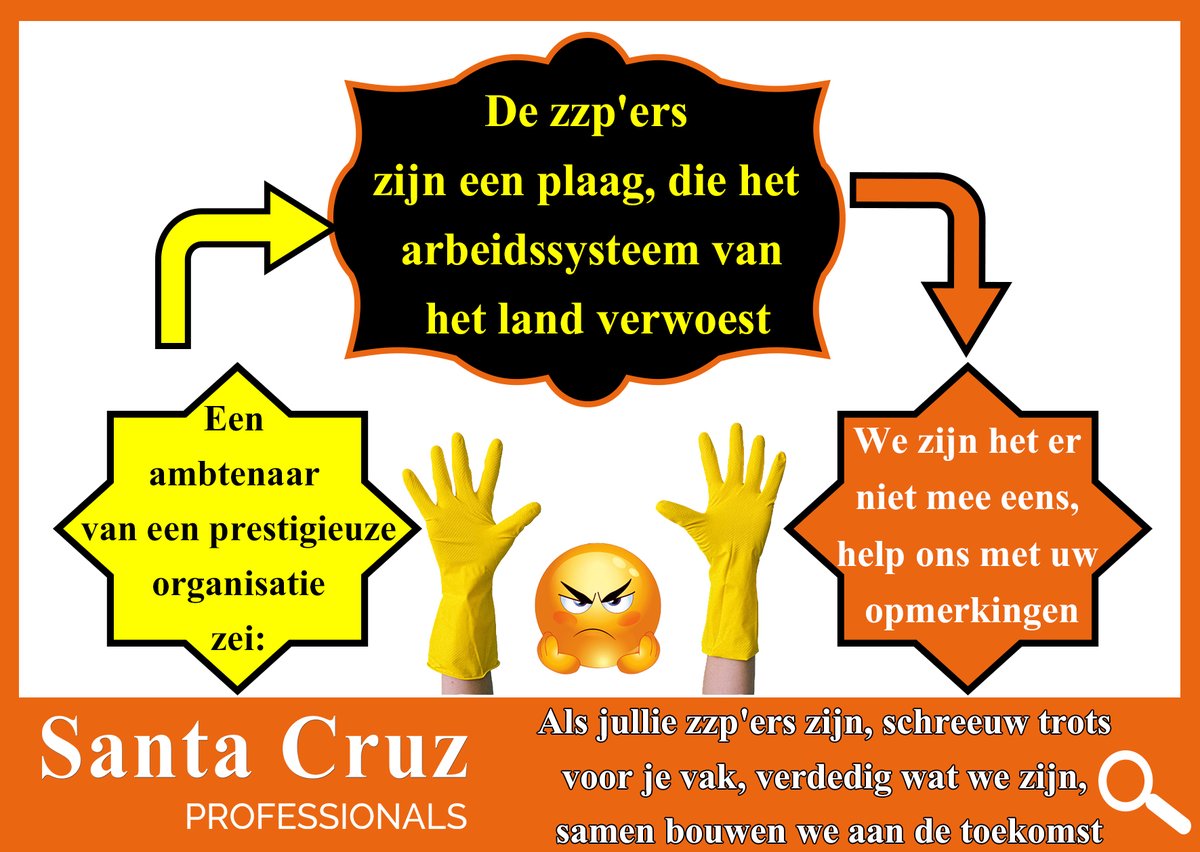 santacruzprof's tweet photo. Als jullie zzp'ers zijn, #schreeuw #trots voor je #vak, #verdedig wat we zijn, #samen #bouwen we aan de #toekomst.
Santa Cruz Professionals #bevordert #allianties en #vooruitgang, wij zijn tegen elke vorm van #discriminatie. #Reageer, #deel, #schrijf je #mening, #steun ons. https://t.co/sIy0QdF1nH