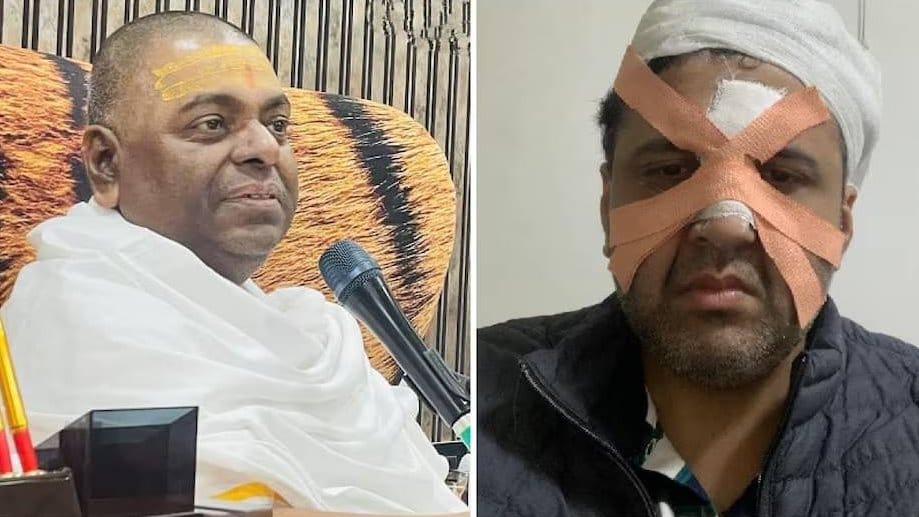 s_afreen7's tweet photo. उत्तरप्रदेश के कानपुर में जो बाबा नया–नया मार्किट में आया है, जिसका नाम "संतोष सिंह भदौरिया" है, जिसने डॉक्टर को सिर्फ इसलिए पिटवा दिया था क्योंकि उसने बाबा को चमत्कार करने को कहा था!

ये कोई बाबा नही बल्कि एक अपराधी है!
 
उस बाबा पर 1992 में हत्या’ का मामला दर्ज हुआ था!

1994–95 तीन क्रिमिनल एक्ट में FIR दर्ज हुईं थी!

1994 में करौली बाबा पर NSA लगा था!

बाबा किसान नेता भी बन चुका है!

यहां तक कि बाबा पे पुलिस स्टेशन पर हमला कर अपने साथियों को छुड़ाने के जुर्म में गैंगस्टर एक्ट भी लगा था!

इन सब से बचने के लिए संतोष सिंह भदौरिया करौली बाबा बन कर लोगो को चूना लगाने लगा!

मतलब क़ानून से बचने के लिए बाबा बन जाओ, खूब पैसे बनाओ?

बाबा का आश्रम 14 एकड़ में है!
रोज 4000 भक्त पहुंचते हैं!
100 रुपए रजिस्ट्रेशन फीस,
100 रुपए बंधन चार्ज, 
3500 रुपए हवन फीस,
100-100 अर्जियां!

बाबा से मिलने की फीस 5100 रुपए है!

एक दिवसीय 'स्पेशल पूजा' का 1.51 लाख रुपए चार्ज करते है बाबा!