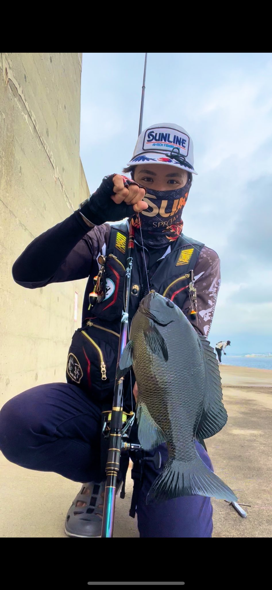 激レア！ダイコー靳540 H 並継4本 石鯛竿 ロッドケースハード付き