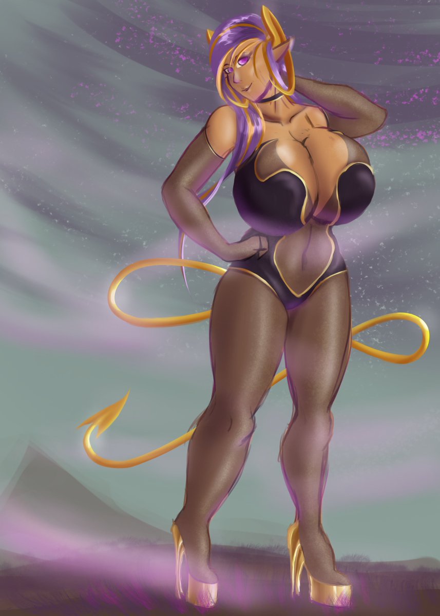 SivanotA's tweet photo. @TuftyCurlew Aight
Here's my main (D&amp;D) character I draw at the moment, Namani. An elf turned Succubus. Been going through some pretty heavy redesigns lately  (First art of her is actually my pfp lol) but you can get the gist. https://t.co/Ln8CBALBsS