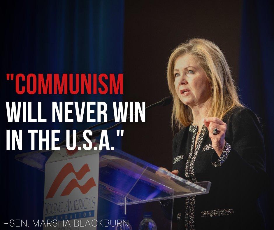 yaf's tweet photo. Communism must be defeated. @MarshaBlackburn https://t.co/aKJNrjGKCe