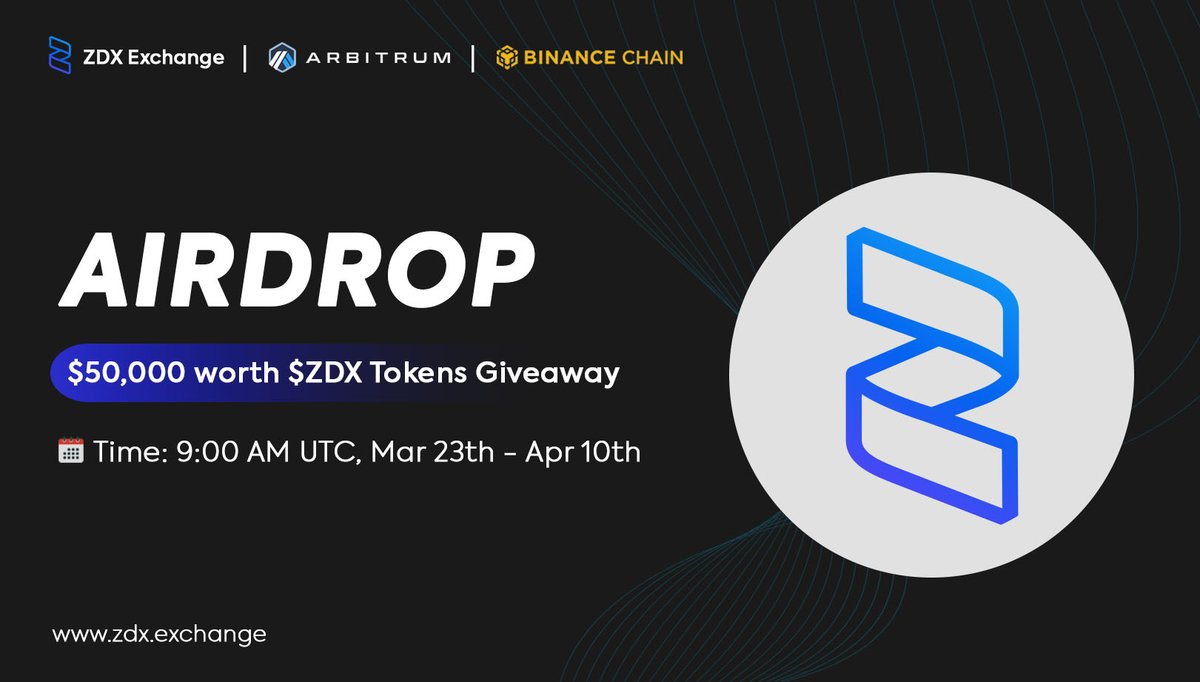 🎉 ZDX Exchange - Exclusive Airdrop Campaign.

Complete the tasks and get 1000 $ZDX tokens, get another 100 $ZDX tokens for each referral.

↗ Complete the tasks: docs.google.com/forms/d/e/1FAI…

#Airdrop #Arbitrum $ZDX #Perpetual #DEX