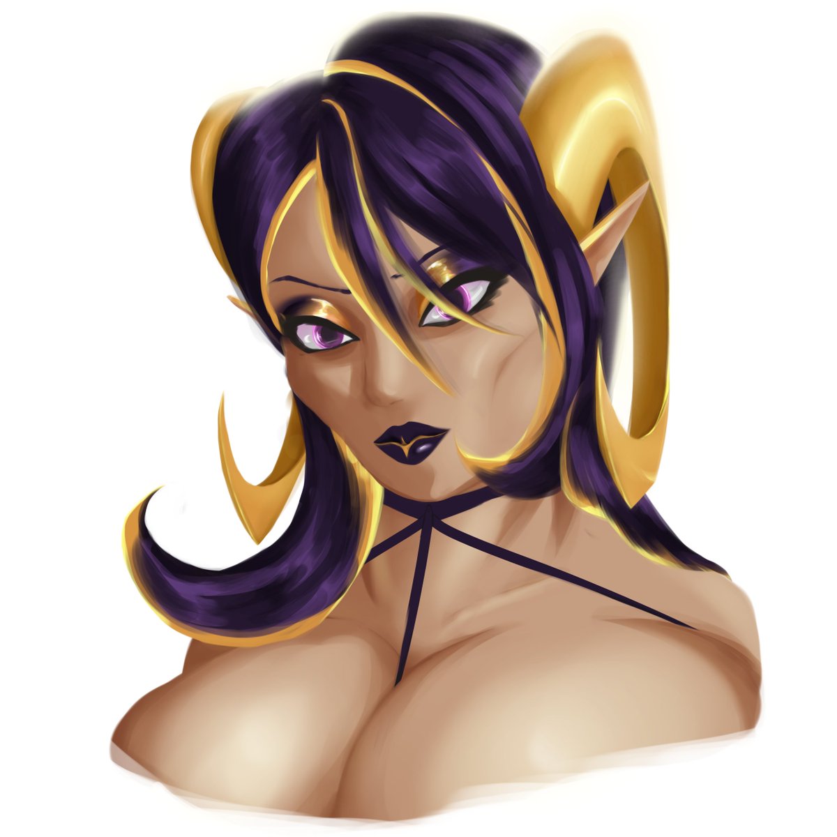 SivanotA's tweet photo. @TuftyCurlew Aight
Here's my main (D&amp;D) character I draw at the moment, Namani. An elf turned Succubus. Been going through some pretty heavy redesigns lately  (First art of her is actually my pfp lol) but you can get the gist. https://t.co/Ln8CBALBsS