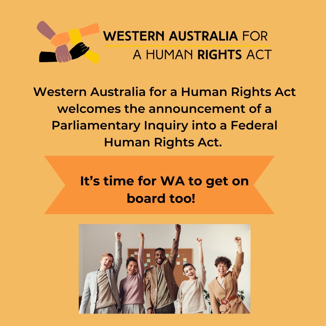 WA4HRA welcomes the launch of a Parliamentary Inquiry into Australia’s human rights framework and a future federal Human Rights Act. It’s time for WA to get on board - we need our own Act to ensure the rights of Western Australians are protected. @MarkMcGowanMP
