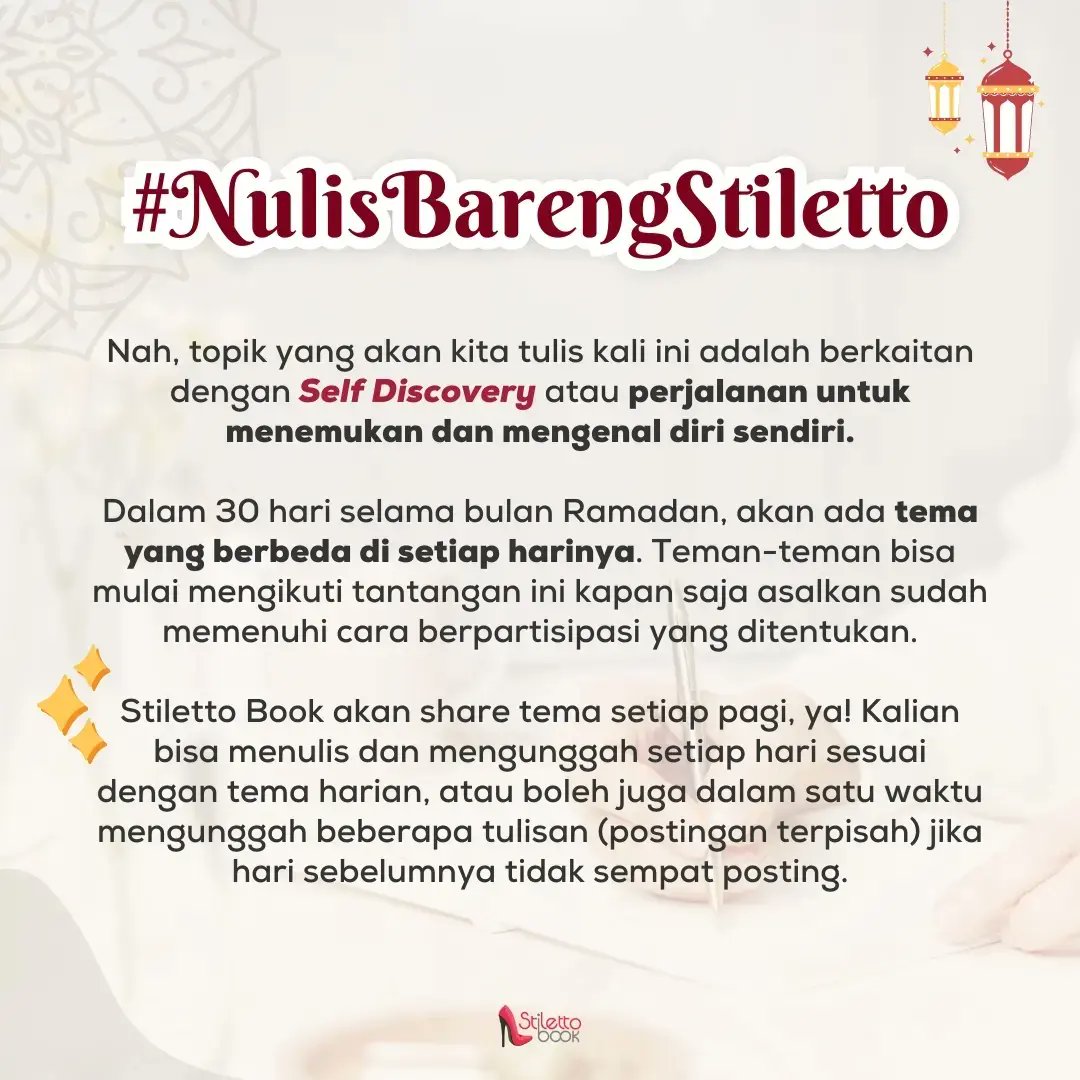 Yuk, ikutan #NgabubuWRITE buat nemenin ngabuburitmu biar puasa semakin berkah. Aamiin