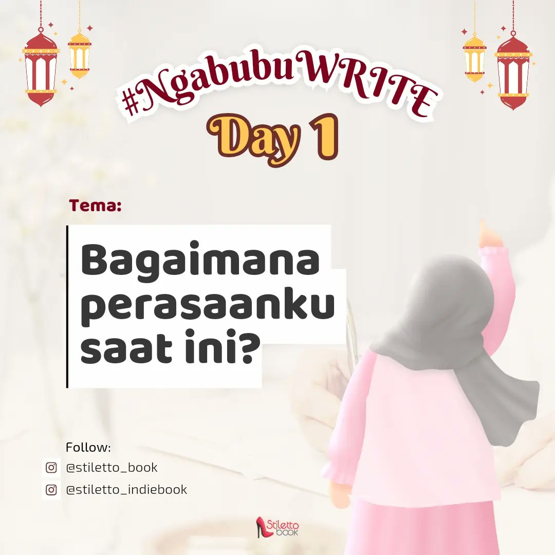 Stiletto_Book's tweet photo. Yuk, ikutan #NgabubuWRITE buat nemenin ngabuburitmu biar puasa semakin berkah. Aamiin https://t.co/9mj15bo1m1