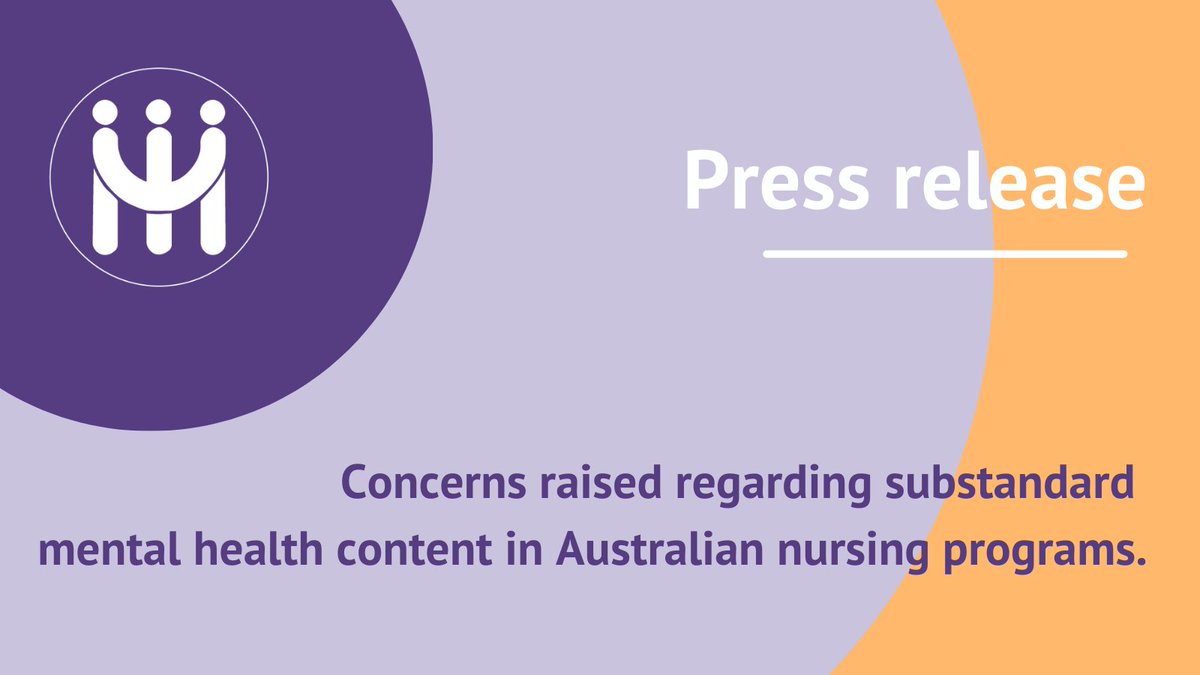 The College has expressed serious concerns to the Council of Deans of Nursing and Midwifery (Australia and New Zealand) urgently seeking a review of the poor quality, and lack of content, in current mental health nursing programs👉acmhn.org/concerns-raise…