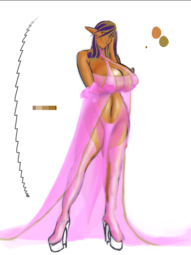 SivanotA's tweet photo. @TuftyCurlew Aight
Here's my main (D&amp;D) character I draw at the moment, Namani. An elf turned Succubus. Been going through some pretty heavy redesigns lately  (First art of her is actually my pfp lol) but you can get the gist. https://t.co/Ln8CBALBsS