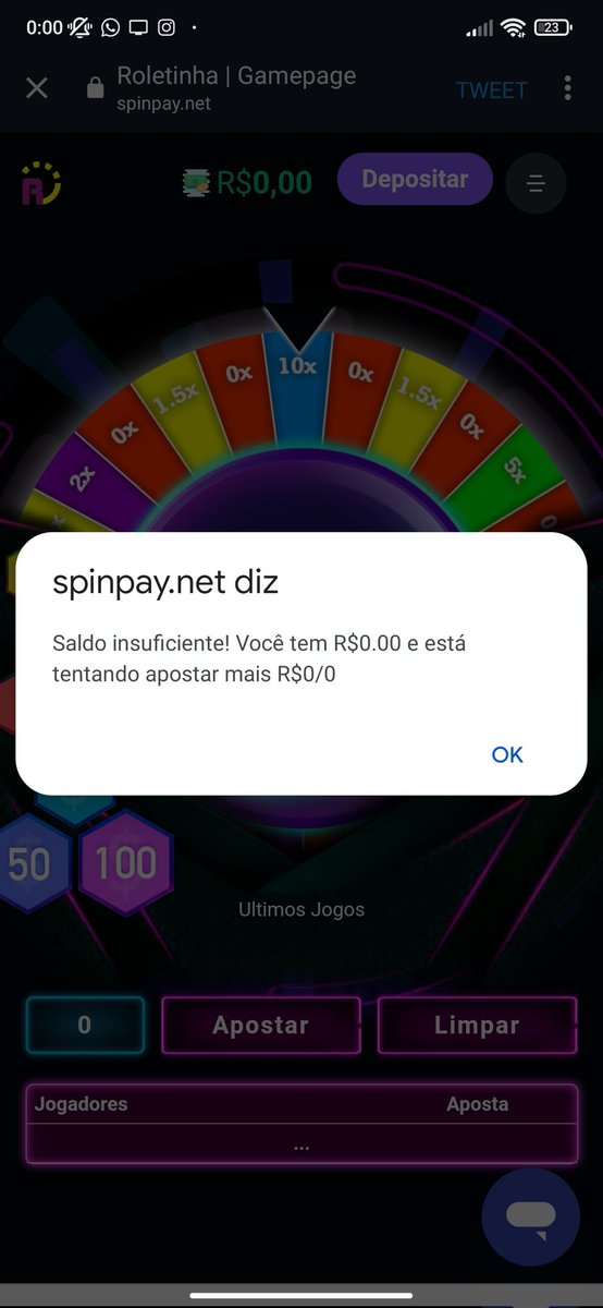 estrovengaa's tweet photo. @catylarisa não consegui apostar https://t.co/oZj01XM8kN
