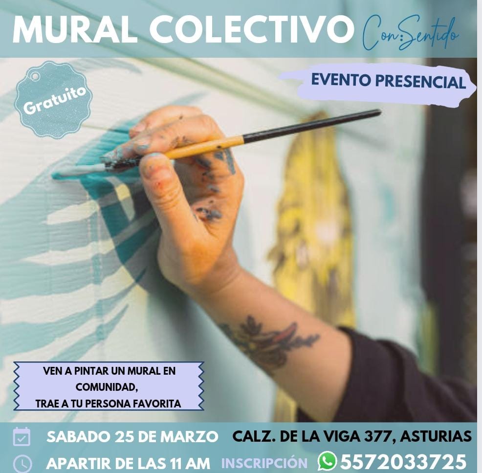 ¡Este sábado pintaremos un mural colectivo en apoyo al centro!

Si se animan a pintar o solo quieren pasar a saludar, ahí los veo.  🖤#HagamosComunidad