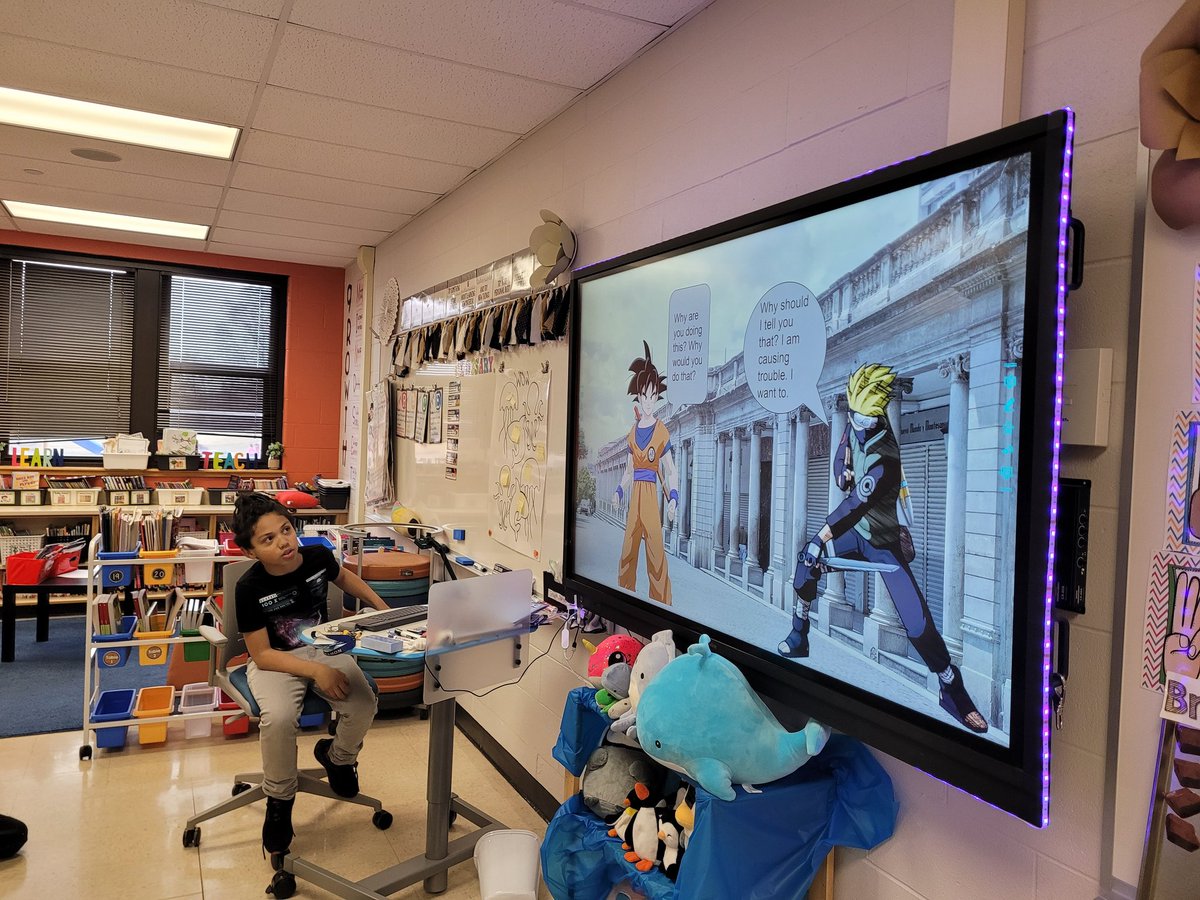 MsOsher's tweet image. Sharing our fairy tale stories for our last unit of @AmericanReading with the class. We made comic books, traditional stories, audio books, puppet shows, stop motion and readers theaters to help our stories come to life!!!!! @D45North @D45Schools #presentationtime #proudwork