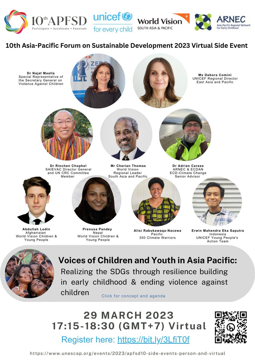 UNICEF_EAPRO's tweet photo. Don’t miss the #APSFD virtual side event to hear examples celebrating the solutions children and youth across Asia-Pacific bring to the implementation of the #SDGs 🤝
Register now 🔗 https://t.co/F0xU2GqCe0
Find out more: https://t.co/vXbburPcvP
#ECD4Resilience #ENDViolence https://t.co/C4IYvVJPcQ