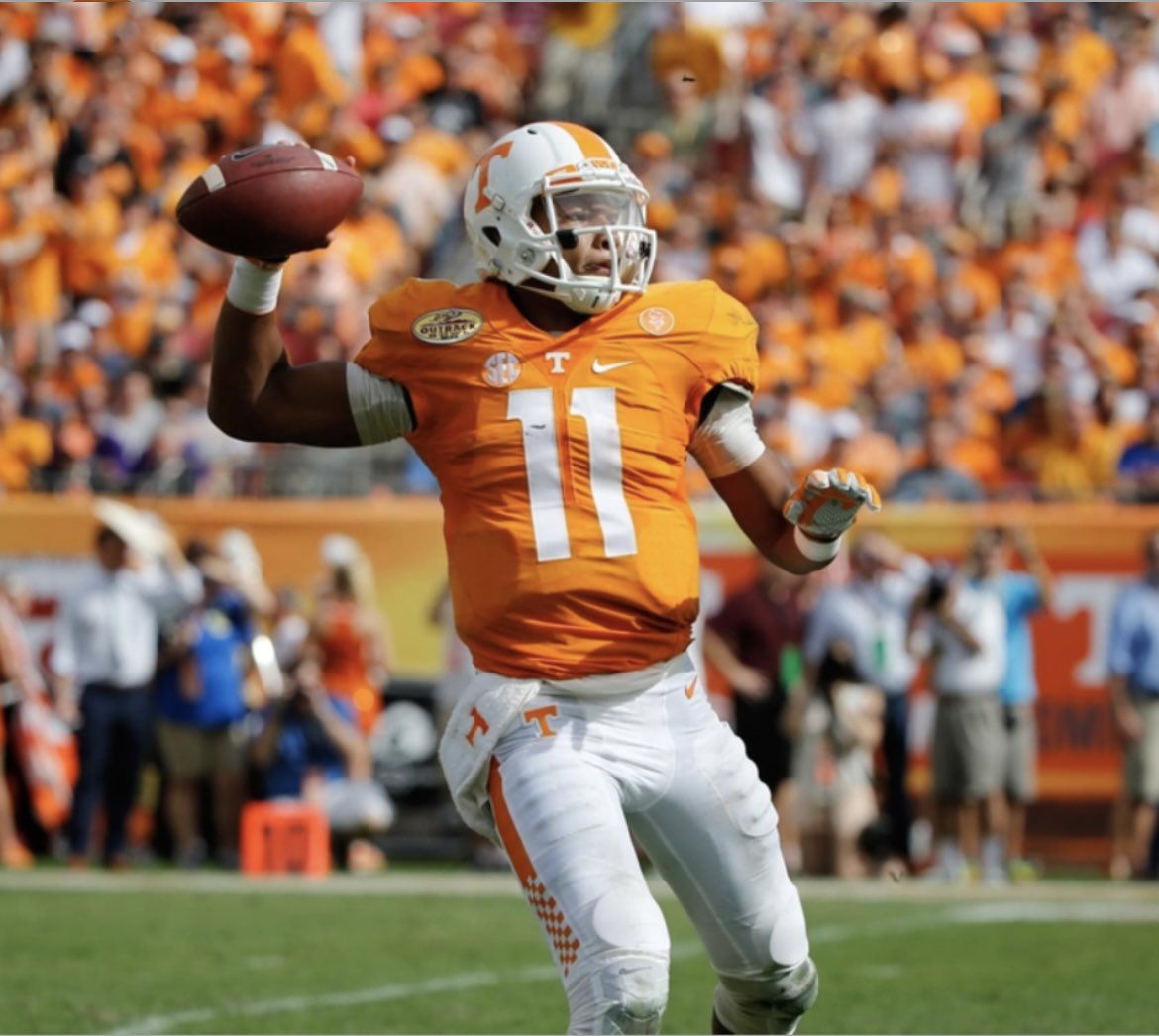 LeeAllenJenkins's tweet photo. Great to play golf with @josh_dobbs1 - a young man I coached in middle school and a @Vol_Football legend! Now he’s a starting #NFL quarterback and one of the sharpest young men I know. 
#VFL 
#coachesmatter https://t.co/2V7QF38qyq