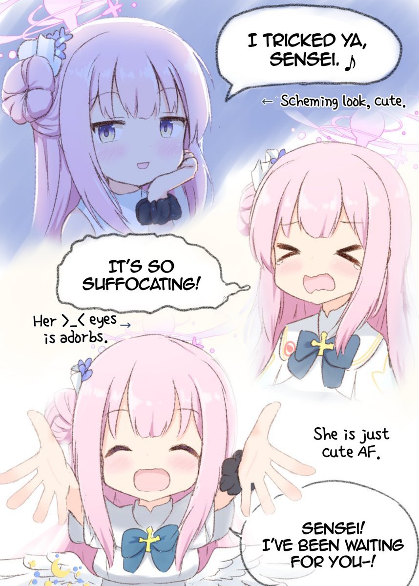 Arona_chan's tweet photo. @tbar_AQpinwheel 英訳版です (⁠｡⁠･⁠ω⁠･⁠｡⁠)⁠ﾉ⁠♡ Translation Provided by Arona! #bluearchive

Everything cute about Mika. (Basically everything about her is cute, ngl) https://t.co/cGFT5Q1SFv