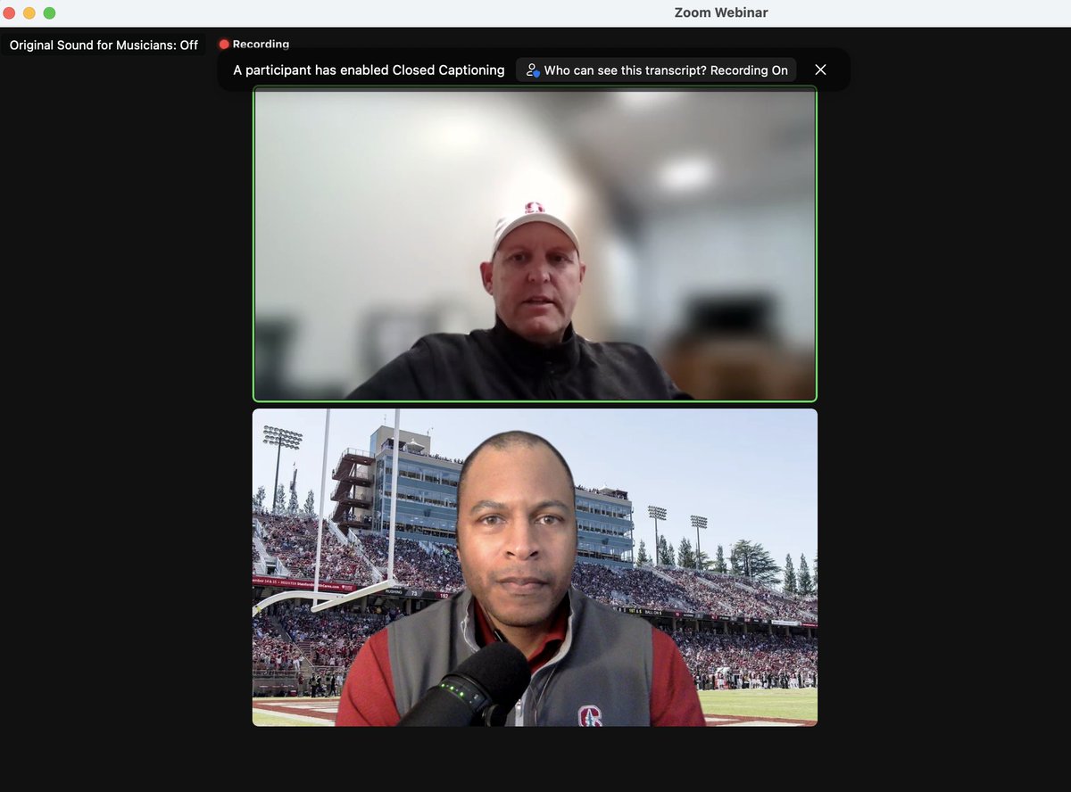 Football in March! My day began by checking out #StanfordNFL Pro Day...and finished with hosting the @StanfordFball Season Ticket Members virtual event with @TroyTaylorStanU. Had a blast with both!

#GoStanford
